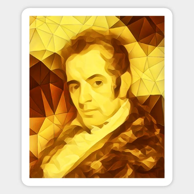 Washington Irving Golden Portrait | Washington Irving Artwork 11 Magnet by JustLit